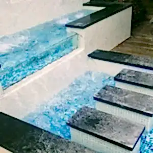 Fully Tiled Pool With Water Features and Lighting Floreat